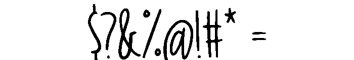 comic rabbit Font OTHER CHARS