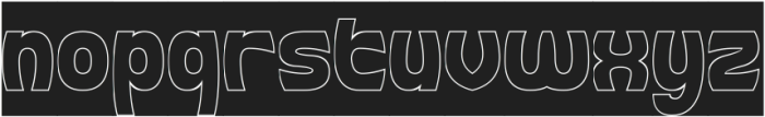 COMING SOON-Hollow-Inverse otf (400) Font LOWERCASE