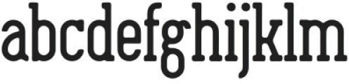 CONFIDEND Regular otf (400) Font LOWERCASE