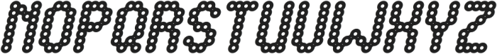 CONNECT THE DOTS Bold Italic otf (700) Font UPPERCASE