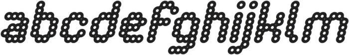 CONNECT THE DOTS Bold Italic otf (700) Font LOWERCASE