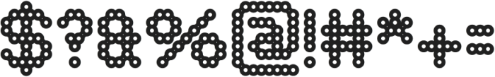 CONNECT THE DOTS Bold otf (700) Font OTHER CHARS