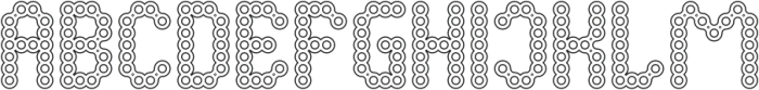 CONNECT THE DOTS-Hollow otf (400) Font UPPERCASE