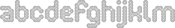 CONNECT THE DOTS-Hollow otf (400) Font LOWERCASE