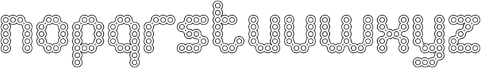 CONNECT THE DOTS-Hollow otf (400) Font LOWERCASE