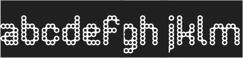 CONNECT THE DOTS-Inverse otf (400) Font LOWERCASE