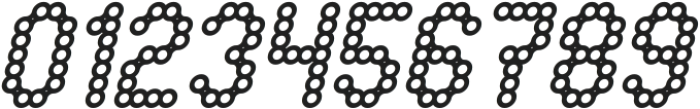 CONNECT THE DOTS Italic otf (400) Font OTHER CHARS