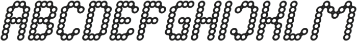 CONNECT THE DOTS Italic otf (400) Font UPPERCASE