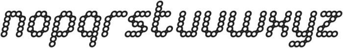 CONNECT THE DOTS Italic otf (400) Font LOWERCASE