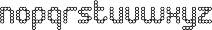 CONNECT THE DOTS-Light otf (300) Font LOWERCASE