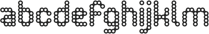 CONNECT THE DOTS otf (400) Font LOWERCASE
