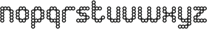 CONNECT THE DOTS otf (400) Font LOWERCASE