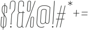 CONQUEST Slab serif Thin Italic Italic otf (100) Font OTHER CHARS