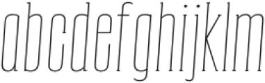 CONQUEST Slab serif Thin Italic Italic otf (100) Font LOWERCASE