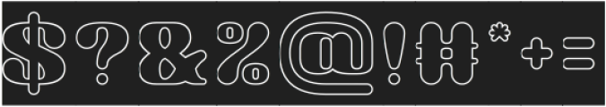 CONSTANT MOTION-Hollow-Inverse otf (400) Font OTHER CHARS