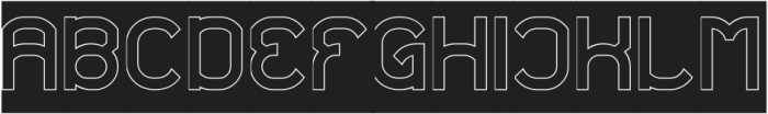 CONTINUOS THING-Hollow-Inverse otf (100) Font UPPERCASE