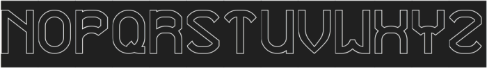 CONTINUOS THING-Hollow-Inverse otf (100) Font UPPERCASE