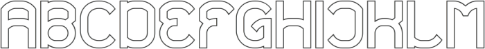 CONTINUOS THING-Hollow otf (100) Font UPPERCASE