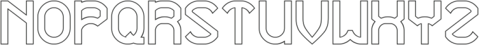 CONTINUOS THING-Hollow otf (100) Font UPPERCASE