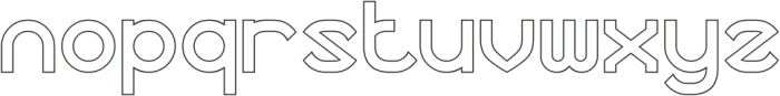 CONTINUOS THING-Hollow otf (100) Font LOWERCASE