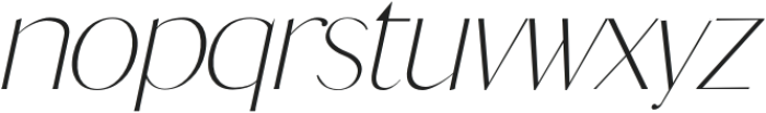 COSMIC Light Italic otf (300) Font LOWERCASE