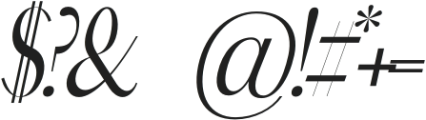 COUTURE Italic otf (400) Font OTHER CHARS