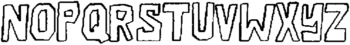 Coastal Cabana Caps Outline Skinny otf (400) Font UPPERCASE