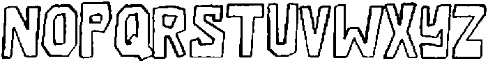 Coastal Cabana Caps Outline Skinny otf (400) Font LOWERCASE