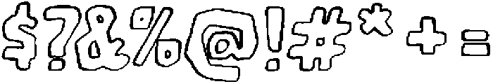 Coastal Cabana Caps Outline otf (400) Font OTHER CHARS