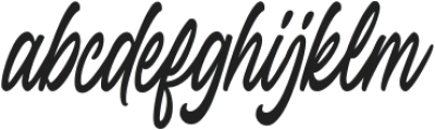 Coastal Midnight Regular otf (400) Font LOWERCASE