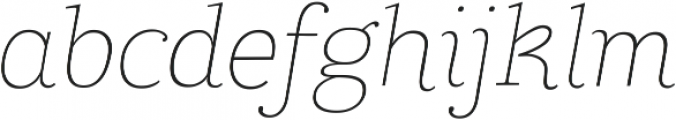 Coats Light Italic ttf (300) Font LOWERCASE