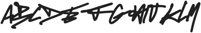 Cobain Regular otf (400) Font UPPERCASE