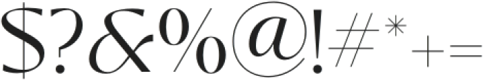 Cobya Light otf (300) Font OTHER CHARS