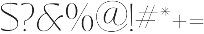 Cobya Thin otf (100) Font OTHER CHARS