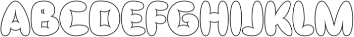 Cocana Outline otf (400) Font UPPERCASE