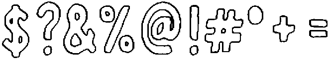 Cocktail Club Caps Outline otf (400) Font OTHER CHARS