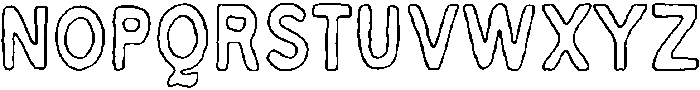 Cocktail Club Caps Outline otf (400) Font UPPERCASE