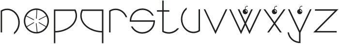 Cocktail Summer Regular otf (400) Font LOWERCASE