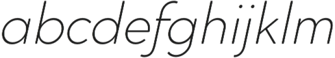Cocogoose Classic ExtraLight Italic otf (200) Font LOWERCASE