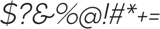 Cocogoose Classic Light Italic otf (300) Font OTHER CHARS