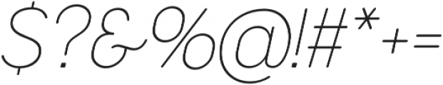 Cocogoose Narrow Thin Italic otf (100) Font OTHER CHARS
