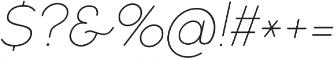 Cocogoose Pro Thin Italic otf (100) Font OTHER CHARS