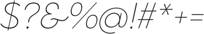 Cocomat Pro ExtraLight Italic otf (200) Font OTHER CHARS
