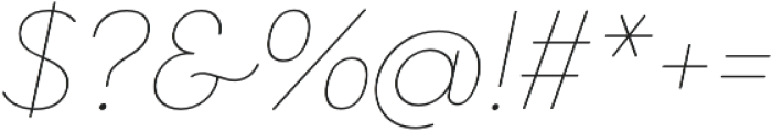 Cocomat Pro Thin Italic otf (100) Font OTHER CHARS