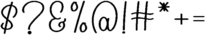 Coconut Regular otf (400) Font OTHER CHARS