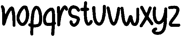 Coconut Regular otf (400) Font LOWERCASE