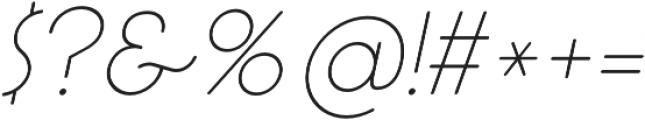 Cocotte UltraLight Italic otf (300) Font OTHER CHARS