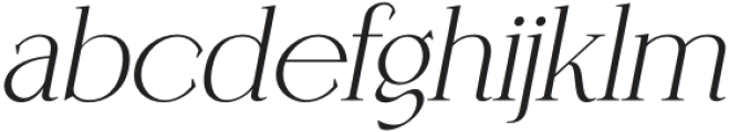 Coefficient ExtraBold Italic otf (700) Font LOWERCASE