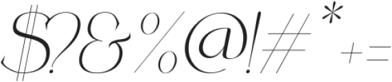 Coefficient-Italic otf (400) Font OTHER CHARS