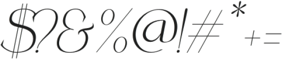 Coefficient Medium Italic otf (500) Font OTHER CHARS